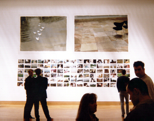 Installation shot of a lot of ‘bad’ paintings, RHA (NCAD Degree show, 1995)